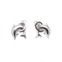 ราคา finejewelthai-ต่างหู-ต่างหูโลมา-ต่างหูเงินแท้-Silver-Earring-E105900 (105447480)