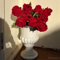 ราคา ดอกกุหลาบแดง ดอกกุหลาบกำมะหยี่สีแดง ดอกไม้ประดิษฐ์ ช่อดอกกุหลาบวาเลนไทน์ ของขวัญกุหลาบแดง (24712832484)