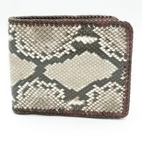 ราคา กระเป๋าหนังงูเหลือมแท้สำหรับสุภาพบุรุษสีธรรมชาติ ถักด้วยหนังวัวแท้ Rungnapa (29862974764)