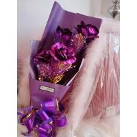 ราคา ดอกกุหลาบ 4 ดอก สีม่วง (3215058385)