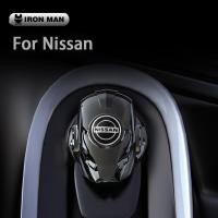 ราคา Xm-nissan การปรับเปลี่ยนรถปุ่มเดียวปุ่มเริ่มต้นสวิทช์จุดระเบิดหมุนฝาครอบป้องกัน Iron Man จัดแต่งทรงผมรถสําหรับ March Almera หมายเหตุ Livina Juke X-trail Sentra Navara Kicks Tida (24504904299)
