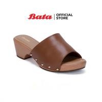 ราคา Bata บาจา รองเท้าส้นสูง รองเท้าแพลตฟอร์ม รองเท้าส้นตึก รองเท้ามีส้น สูง 2.5 นิ้ว สำหรับผู้หญิง รุ่น Zanta สีแทน 7613428 (20212503056)