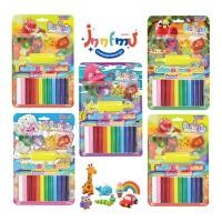 ราคา ดินน้ำมัน 12 สี ไร้สารพิษ ฟรีพร้อมแม่พิมพ์ 4 ชิ้น + ลูกกลิ้งทุกชุด เสริมพัฒนาการ เนื้อนิ่ม ปั้นง่าย (165g) (52005090611)