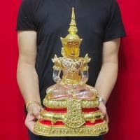 ราคา สมเด็จองค์ปฐมแก้วใสทรงเครื่องจักรพรรดิ์(หน้าตัก9นิ้ว สูง45 ซม.)งานปิดทองประดับเพชร เข้าพิธีพุทธาภิเษกเสาร์5 วัดท่าซุง (8591711273)