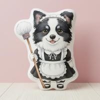 ราคา หมอนไดคัทสกรีนรูป พิมพ์2ด้าน ตุ๊กตา Pillowdoll ของขวัญวันเกิด หมอนน้องหมา French Maid Border Collie (57254049430)