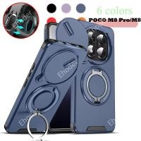 ราคา สําหรับ XIAOMI POCO M8 Pro POCOM8 5G 2026 หรูหราแม่เหล็กกันกระแทก Push Window สําหรับ POCOM8Pro M8Pro 2510EPC8BG 25118PC98G Mi Stand Holder ป้องกันกลับกรณี (46154412207)