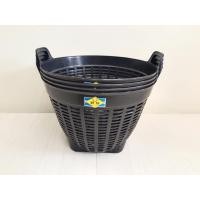 ราคา เข่งเบอร์ 6 แพ็ค 4 ใบ เข่งพลาสติก สีดำล้วน กว้าง 38 cm. สูง 29 cm. ตะกร้าพลาสติก 4ใบต่อ1 คำสั่งซื้อ (17179772349)