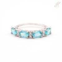 ราคา แหวนแถวอะพาไทต์Ov4เม็ด-Ring Apatite Ov (27114087534)
