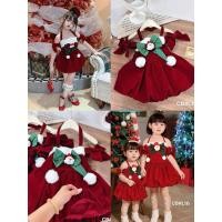 ราคา พร้อมส่งจากไทย❤️ชุดเดรสคริสมาสต์ปาดไหล่ แต่งอะไหล่แน่นๆ น่ารักกก ผ้าดีมาก (ทันคริสมาสต์) (52951275620)