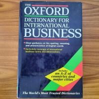 ราคา (มือสอง) [ฉบับสมบูรณ์ ปกแข็ง] The Oxford Dictionary for International Business English - English พจนานุกรม อังกฤษ-อังกฤษ (24284947099)