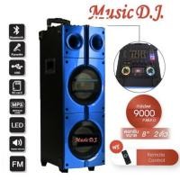 ราคา MUSIC D.J. M-7000IP ลำโพงล้อลาก 8x2 นิ้ว USB,BLUETOOTH 9000วัตต์ (4711143653)