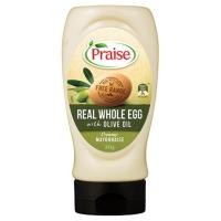 ราคา Praise Real เรียล โฮลเอ้ก วิท โอลีฟ ออย ครีมมี มายองเนส (มายองเนส)(ตรา เพรส) 335 กรัม (7611172729)