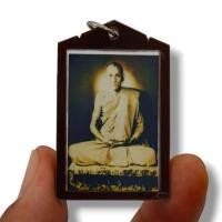 ราคา M6]HTหลวงพ่อเงิน วัดบางคลาน รูปถ่ายยุคเก่าด้านหลังประทับยันต์เลี่ยมกรอบกันน้ำอย่างดี (14297561948)