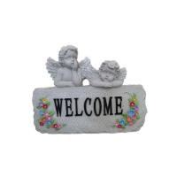 ราคา "welcome คิวปิด"กระถางต้นไม้ จัดสวน ตกแต่งบ้าน กระถางปูนปั้น Rufy & Garden (22329484858)