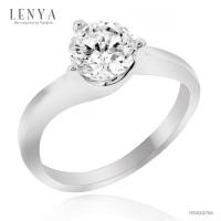 ราคา LENYA แหวน CZ จาก SWAROVSKI เสริมบุคลิกความหรูหรา ขนาด 6.5 มิล ตัวเรือนเงินแท้925 ชุบทองคำขาว (45951796296)