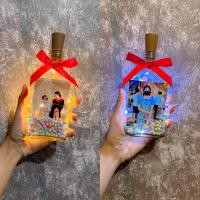 ราคา ของขวัญ วันครบรอบ ปัจฉิม ขวดไฟใส่รูป ไม่มีขาตั้ง(สามารถเขียนข้อความได้) (20229980369)