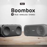 ราคา ลำโพงบลูทูธ Dope Boombox Bluetooth Speaker เชื่อมต่อพร้อมกันได้ 2เครื่องแบบไร้สาย TWS มีช่องเสียบ USB และ Micro SD-Black (8804048129)