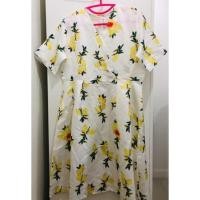 ราคา เดรสลายเลมอน เดรสขาวเหลือง xl (10932959522)