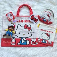 ราคา [เก็บโค้ดส่วนลดก่อนนะคะ]กระเป๋า ถุงผ้า Hello Kitty และพวงกุญแจม่อนชิชิ x คิตตี้ คอลเลคชั่น 50ปี ของแท้ จากญี่ปุ่น (27825739263)