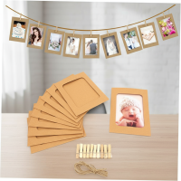 ราคา กรอบรูปกระดาษคราฟท์เกาหลี 10 ชิ้น สไตล์วินเทจ ตกแต่งผนังพร้อมคลิปไม้และเชือกแขวน สําหรับโชว์ความทรงจํา (โฮมออฟฟิศ) (46400699253)