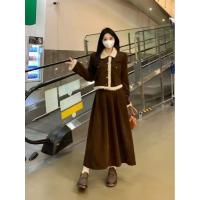 ราคา ชุดกระโปรงสไตล์ชาแนลสำหรับผู้หญิงไซส์พิเศษ เหมาะสำหรับฤดูใบไม้ร่วงถึงหน้าหนาว ให้ทรงสวยและดูผอม (44855223738)