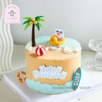 ราคา ตุ๊กตา ลูกหมู ห่วงยางเป็ด โมเดลตรีมทะเล ชายหาด แต่งเค้ก 1627 2057 2058 2059 2060 2061 2062 2063 2064 (19284180974)