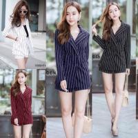 ราคา ชุดเซทเสื้อสูท กางเกงขาสั้น งานป้าย Valley Girl สีดำ (9884364067)