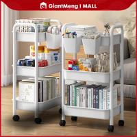 ราคา Giantmeng [ราคาส่วนลด ถูกที่สุด] ชั้นวางของพลาสติก อเนกประสงค์ 3 ชั้น พร้อมล้อเลื่อน สําหรับห้องครัว บ้าน มี 2 สี ขาว ดำ (57105799125)
