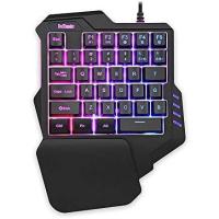 ราคา RedThunder One Handed Gaming Keyboard RGB Backlit 35 คีย์แบบพกพา Mini Gaming Keypad คอนโทรลเลอร์เกมตามหลักสรีรศาสตร์สําหรับ PC Gamer (53404719747)