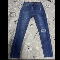 ราคา กางเกงยีนส์ขาเดฟ ผ้ายืดงานป้าย kristhaya (3517799647)