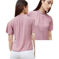 ราคา KEMEJA เสื้อเชิ้ตแขนสั้นผู้หญิง Tops Regland เสื้อชีฟองแขนสั้นเสื้อเชิ้ตแขนสั้นผู้หญิง (45653123029)
