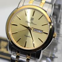 ราคา นาฬิกา Olym pianus Gent sapphire quartz 5688M-616 สองกษัตริย์ หน้าปัดทอง (40011225910)