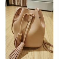 ราคา กระเป๋าแฟชั่น ทรงขนมจีบ สีชมพูกะปิ (5931911746)