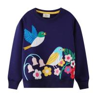 ราคา เสื้อสเวตเตอร์แขนยาว สีกรม ปักลายนกดอกไม้ (22778508642)