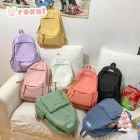 ราคา ร็อกซูล กระเป๋าหนังสือ,กระเป๋านักเรียนสีทึบซิป,กระเป๋าเป้สะพายหลังสาวไนลอนความจุขนาดใหญ่แฟชั่น (27256726375)
