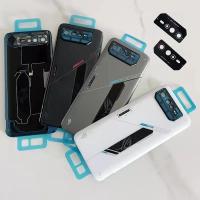 ราคา Rog6 ด้านหลังสําหรับ Asus Zenfone ROG โทรศัพท์ 6 6D 6.78 "ปกหลังซ่อมเปลี่ยนแบตเตอรี่ประตู + เลนส์กล้อง (43562447297)