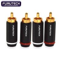 ราคา 1 ชิ้น Guhe furutech ทองแดงบริสุทธิ์ชุบทอง RCA หัวดอกบัวสายสัญญาณปลั๊กขั้วเสียง HIFI (20786701410)