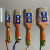 ราคา Top store แปรงทาสี ขนสัตว์แท้ 100% แปรงทาสีขนขาว ขนาด 1"/1.5"/2"/2.5" (6179872908)