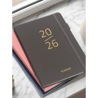 ราคา แพลนเนอร์ 2026 planner 2026 2026pu Leather Schedule Notebook Simple High-Value Planner A5 Notepad Strap Notebook (49154640079)