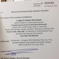 ราคา Vocher Holiday inn vana nava หัวหิน (1913558362)