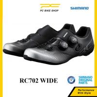 ราคา Shimano RC7 RC702 รองเท้าปั่นจักรยานกว้าง (สีดํา) จักรยานเสือหมอบ RB จักรยาน Sport Basikal Kasut (41528196617)