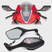 ราคา Motorcycle Rear View Side Mirrors with LED Turn Signal Light For Honda CBR1000RR CBR 1000 RR 2008-2 (50405680578)