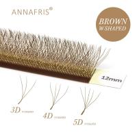 ราคา Annafris สีน้ําตาล W รูปร่าง Lash Extensions 2D 3D 4D 5D YY Lash Bloom อัตโนมัติดอก Premade แฟนธรรมชาตินุ่มขนตาส่วนบุคคล (29157232829)