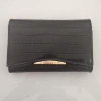 ราคา กระเป๋าสตางค์ Charles & Keith - Black Croco (42614623016)