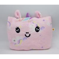 ราคา หมอนผ้าห่ม ลายยูนิคอร์น น่ารัก หน้าปักยูนิคอร์น สีชมพู ขนาด 35x55 นิ้ว/90x140 ซม. ห่มได้ ผ้านุ่ม นาโน (พร้อมส่ง) (11215512257)