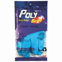 ราคา Poly Brite โพลี ไบร์ท ถุงมือยางธรรมชาติ อเนกประสงค์ ( บรรจุ 1 คู่) (8988785719)