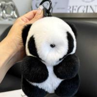 ราคา นากจริงขนกระต่าย Soft Meng น่ารักแพนด้าน้อยจี้ ตุ๊กตาตุ๊กตาตุ๊กตาตุ๊กตารถ Keyfob กระเป๋าจี้ของขวัญ (26209945254)