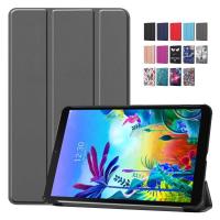 ราคา สําหรับ LG G Pad GPad 5 กรณี 10 1 นิ้ว LM-T600L หนัง PU พับขาตั้งแม่เหล็กสําหรับ LG GPad5 10.1 นิ้วแท็บเล็ตเด็ก (40816835565)