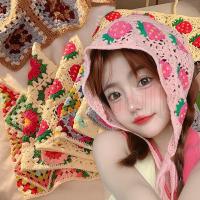 ราคา ผ้าโพกหัว ผ้าถักโครเชต์ ทรงสามเหลี่ยม ลายดอกไม้ สไตล์โบฮีเมียน วินเทจ หรูหรา หวานแหวว อุปกรณ์เสริม สําหรับถ่ายรูป ท่องเที่ยว (24676304793)