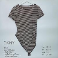 ราคา เสื้อยืด DKNY ✨บอดี้สูทเข้ารูป เก็บทรง ✨มือ 2 ขอสาว s,m (24507056071)